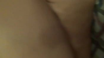 再生 若い男に犯された微乳熟女のアナルとマンコ