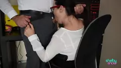 Play Busty MILF Secretary Gets Cumshot on Her Big Ass in the Office