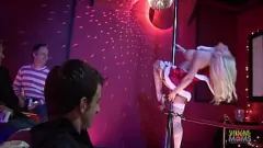 Play Christmas Celebration: Strip Club Milfs in Anal Group Sex with Big Tits and Fake Boobs